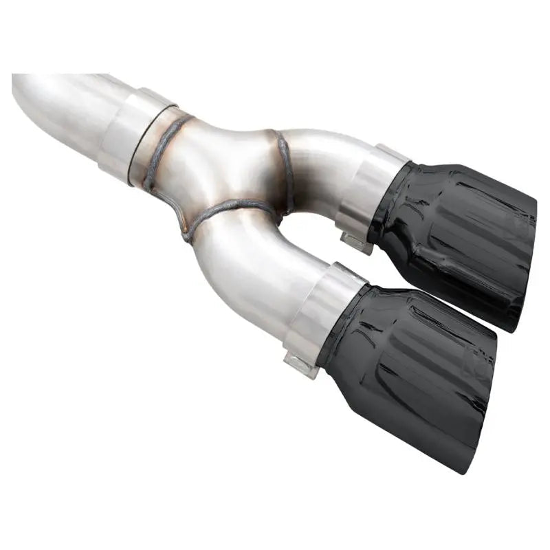 AWE 0FG 21+ Ford F150 Dual Side Exit Cat-Back Exhaust - 4.5in Diamond Black Tips - Get it from Bo
