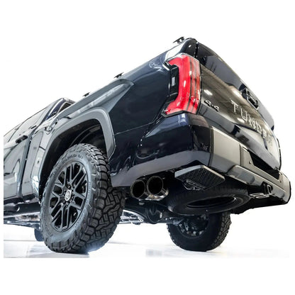 AWE 0FG Exhaust for 2022+ Toyota Tundra - Dual Diamond Black Tips - Get it from Bo