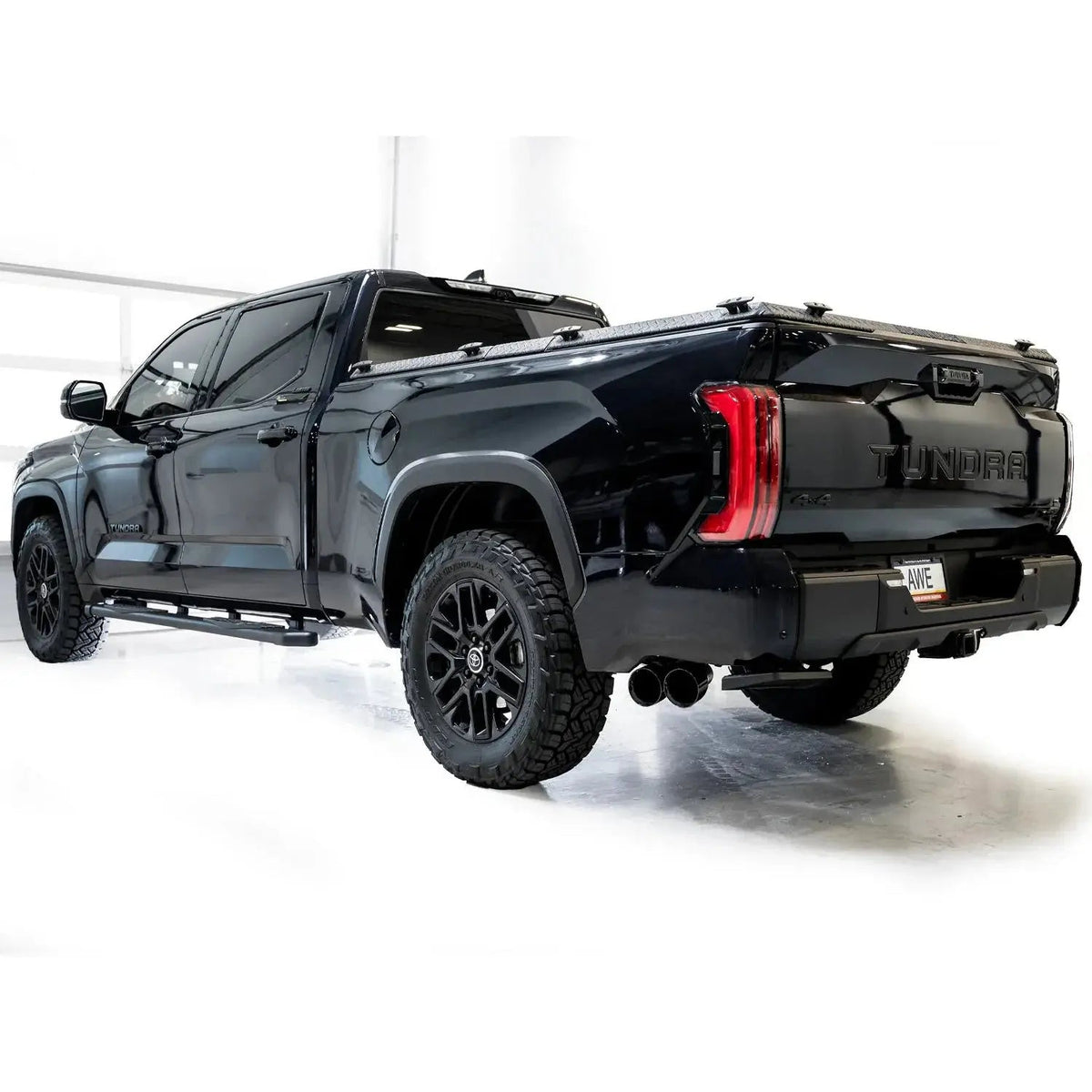 AWE 0FG Exhaust for 2022+ Toyota Tundra - Dual Diamond Black Tips - Get it from Bo