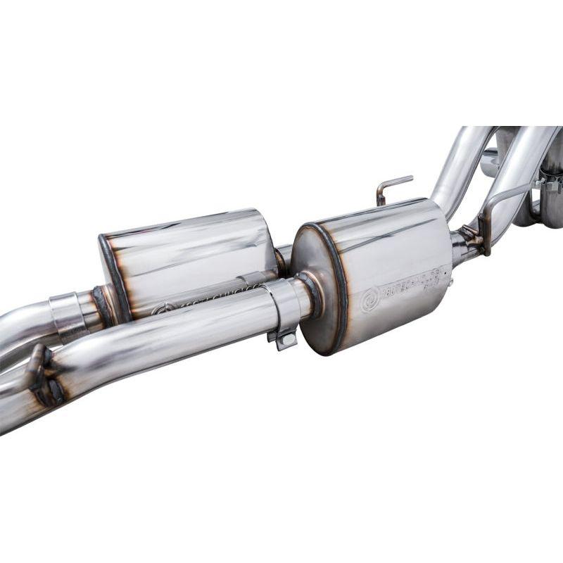 AWE 2016-2023 Toyota Tacoma 0FG Catback Exhaust w/ BashGuard - Dual Diamond Black Tips NP Motorsports