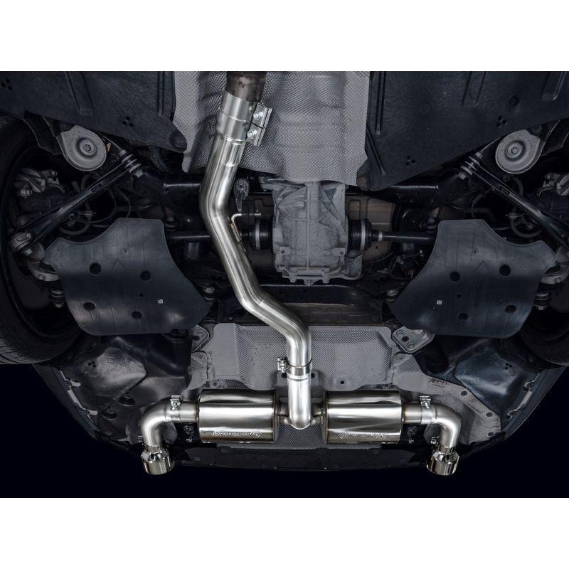 AWE 19-23 BMW 330i / 21-23 BMW 430i Base G2X Touring Axle Back Exhaust - Chrome Silver NP Motorsports