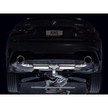 AWE 19-23 BMW 330i / 21-23 BMW 430i Base G2X Touring Axle Back Exhaust - Chrome Silver - Get it from Bo