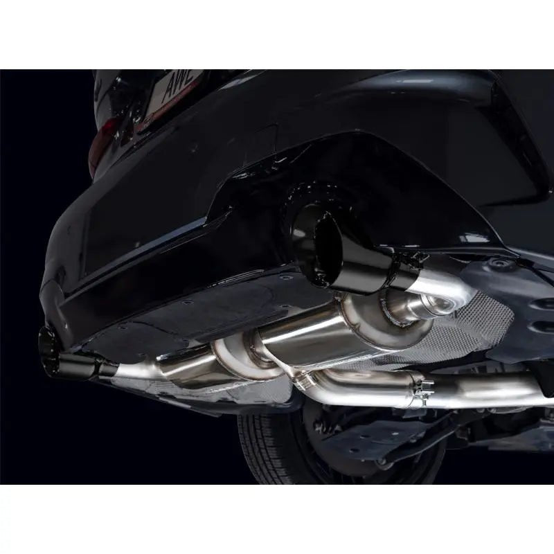 AWE 19-23 BMW 330i / 21-23 BMW 430i Base G2X Touring (Excl.Conv) Axle Back Exhaust - Diamond Black - Get it from Bo