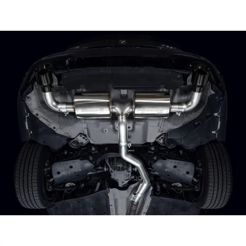 AWE 19-23 BMW 330i / 21-23 BMW 430i Base G2X Touring (Excl.Conv) Axle Back Exhaust - Diamond Black - Get it from Bo