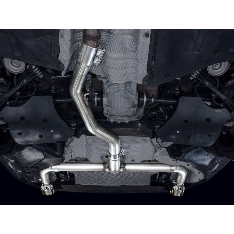 AWE 19-23 BMW 330i / 21-23 BMW 430i Base G2X Track Edition Axle Back Exhaust - Chrome Silver NP Motorsports