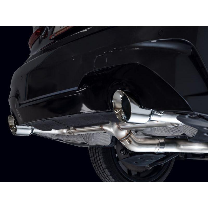 AWE 19-23 BMW 330i / 21-23 BMW 430i Base G2X Track Edition Axle Back Exhaust - Chrome Silver NP Motorsports