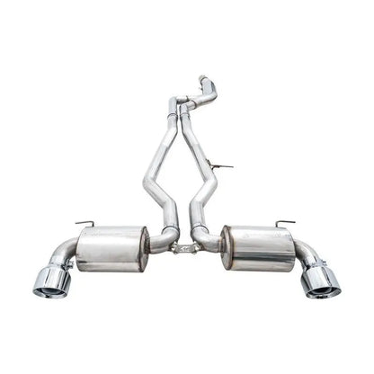 AWE 2020 Toyota Supra A90 Non-Resonated Touring Edition Exhaust - 5in Chrome Silver Tips NP Motorsports