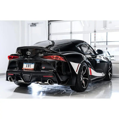 AWE 2020 Toyota Supra A90 Non-Resonated Touring Edition Exhaust - 5in Chrome Silver Tips NP Motorsports