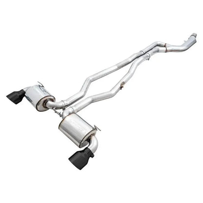 AWE 2020+ Toyota Supra A90 Non-Resonated Touring Edition Exhaust - 5in Diamond Black Tips NP Motorsports