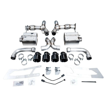 AWE 2023+ C8 Corvette Z06 SwitchPath Cat-Back Exhaust - Diamond Black Tips - Get it from Bo
