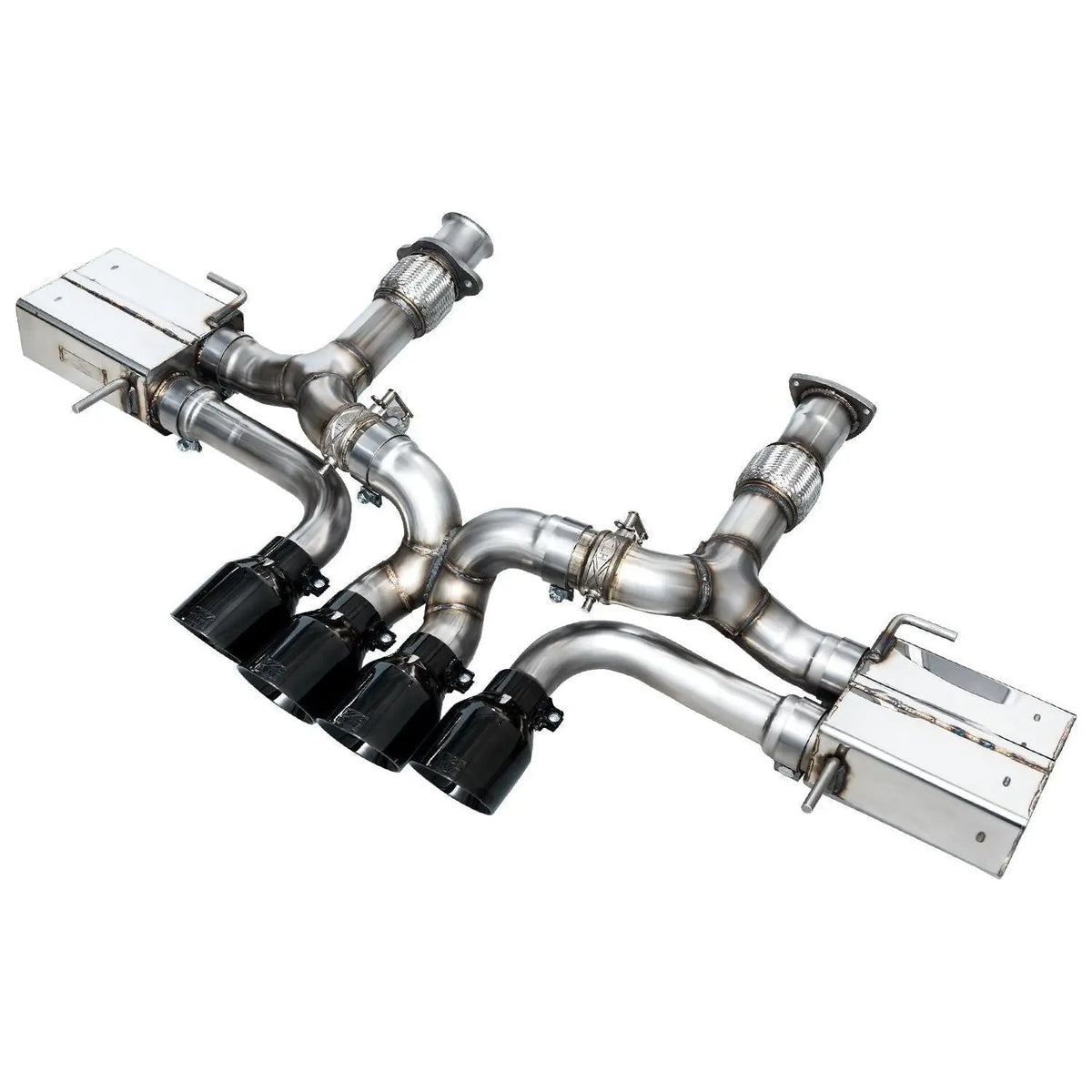 AWE 2023+ C8 Corvette Z06 SwitchPath Cat-Back Exhaust - Diamond Black Tips - Get it from Bo