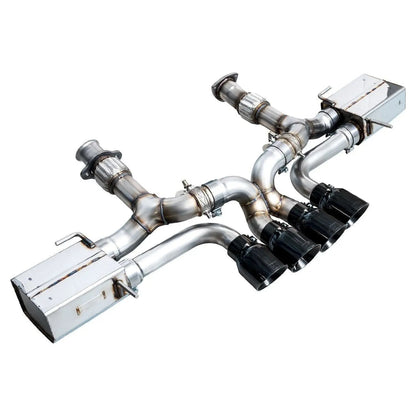 AWE 2023+ C8 Corvette Z06 SwitchPath Cat-Back Exhaust - Diamond Black Tips - Get it from Bo