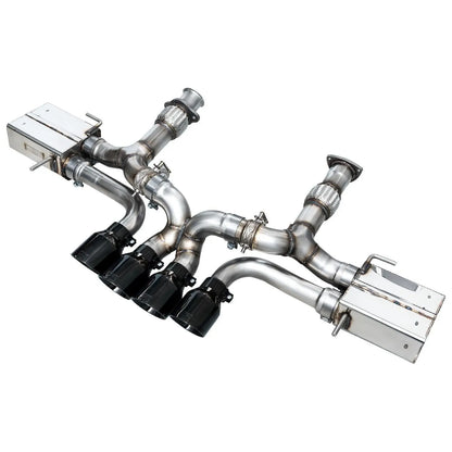 AWE 2023+ C8 Corvette Z06 SwitchPath Cat-Back Exhaust - Diamond Black Tips NP Motorsports