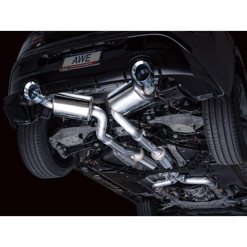 AWE 2023 Nissan Z RZ34 RWD Touring Edition Catback Exhaust System w/ Chrome Silver Tips NP Motorsports