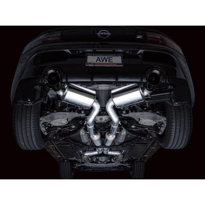 AWE 2023 Nissan Z RZ34 RWD Touring Edition Catback Exhaust System w/ Diamond Black Tips NP Motorsports