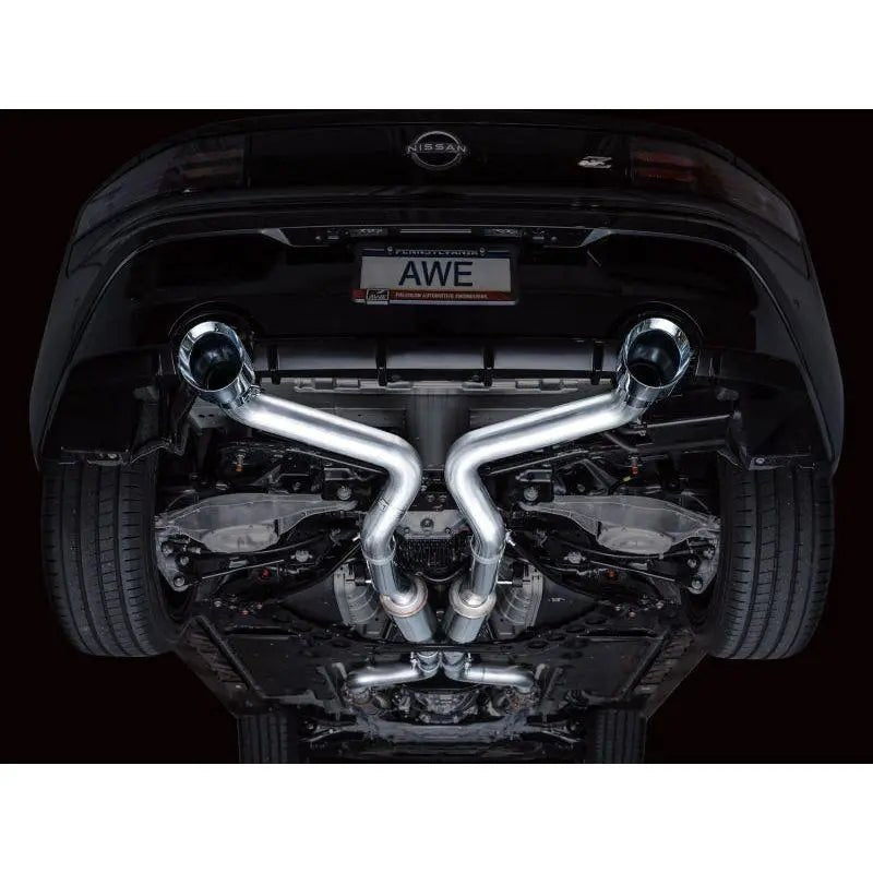AWE 2023 Nissan Z RZ34 RWD Track Edition Catback Exhaust System w/ Chrome Silver Tips - Get it from Bo