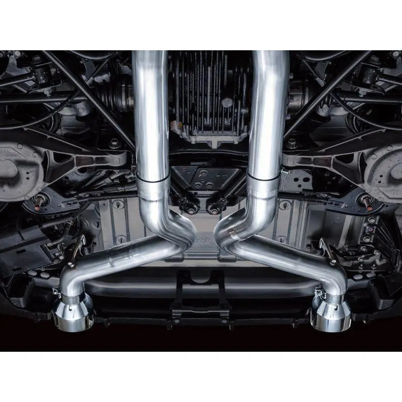AWE 2023 Nissan Z RZ34 RWD Track Edition Catback Exhaust System w/ Chrome Silver Tips NP Motorsports