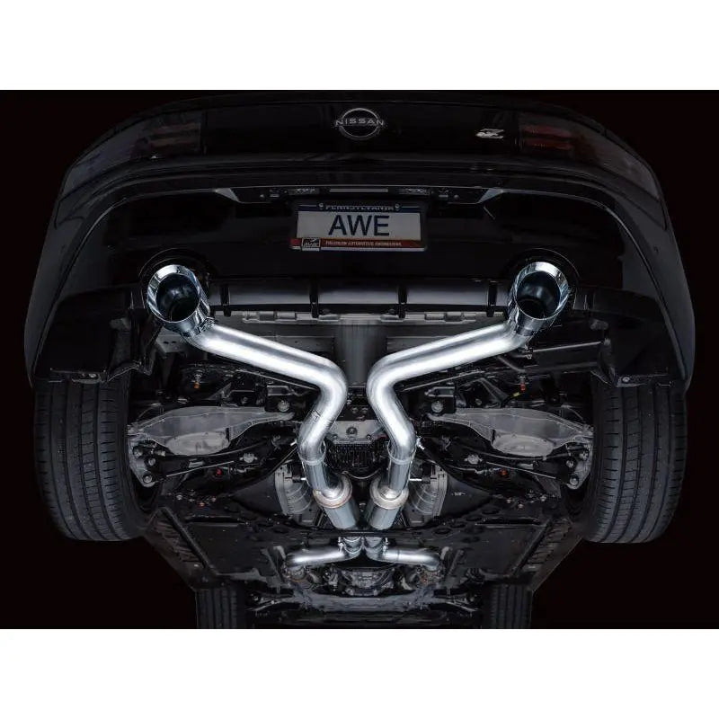 AWE 2023 Nissan Z RZ34 RWD Track Edition Catback Exhaust System w/ Chrome Silver Tips NP Motorsports