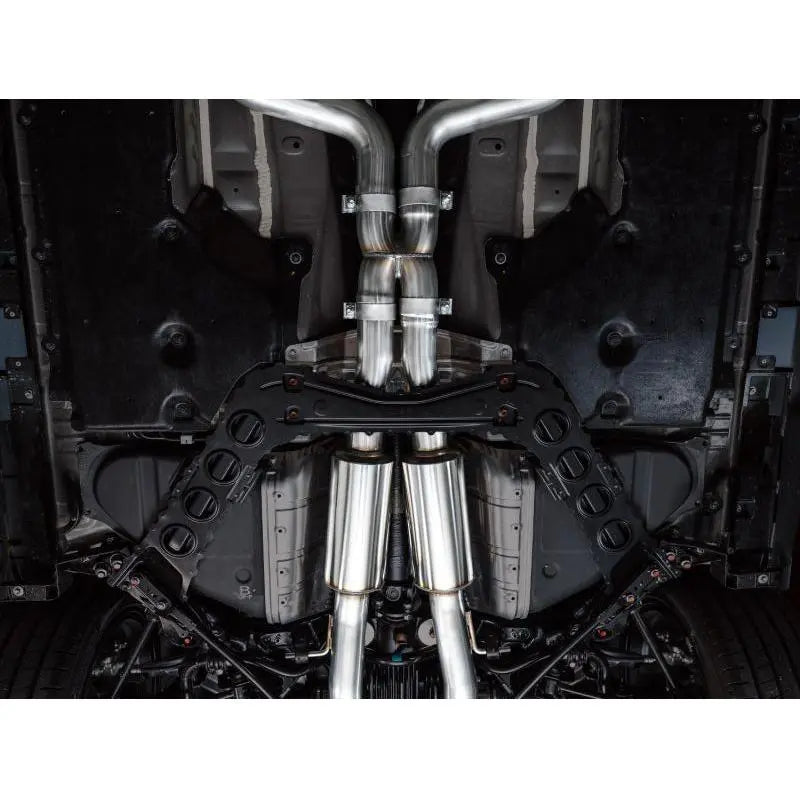 AWE 2023 Nissan Z RZ34 RWD Track Edition Catback Exhaust System w/ Chrome Silver Tips NP Motorsports