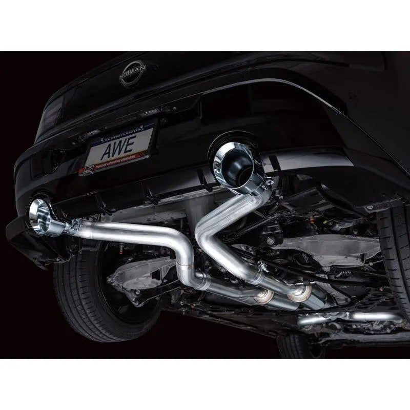 AWE 2023 Nissan Z RZ34 RWD Track Edition Catback Exhaust System w/ Chrome Silver Tips - Get it from Bo