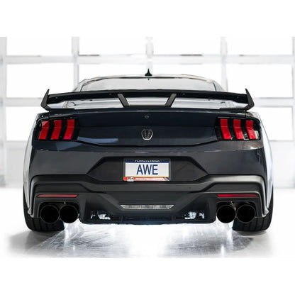 AWE 2024 Ford Mustang Dark Horse S650 RWD SwitchPath Catback Exhaust w/ Quad Diamond Black Tips NP Motorsports