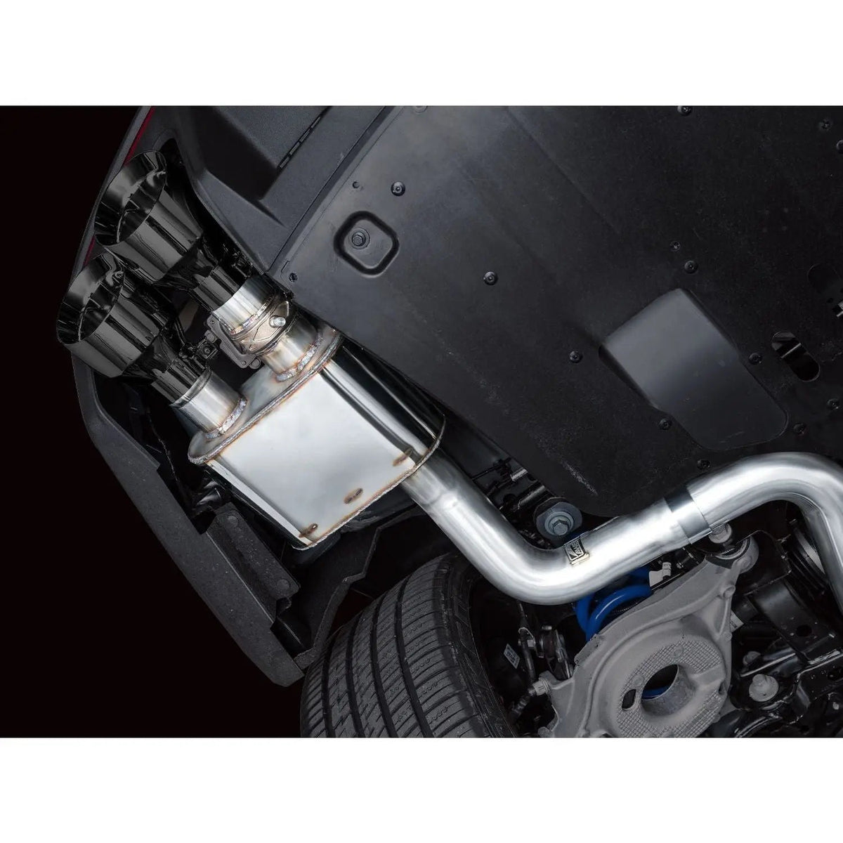 AWE 2024 Ford Mustang Dark Horse S650 RWD SwitchPath Catback Exhaust w/ Quad Diamond Black Tips - Get it from Bo