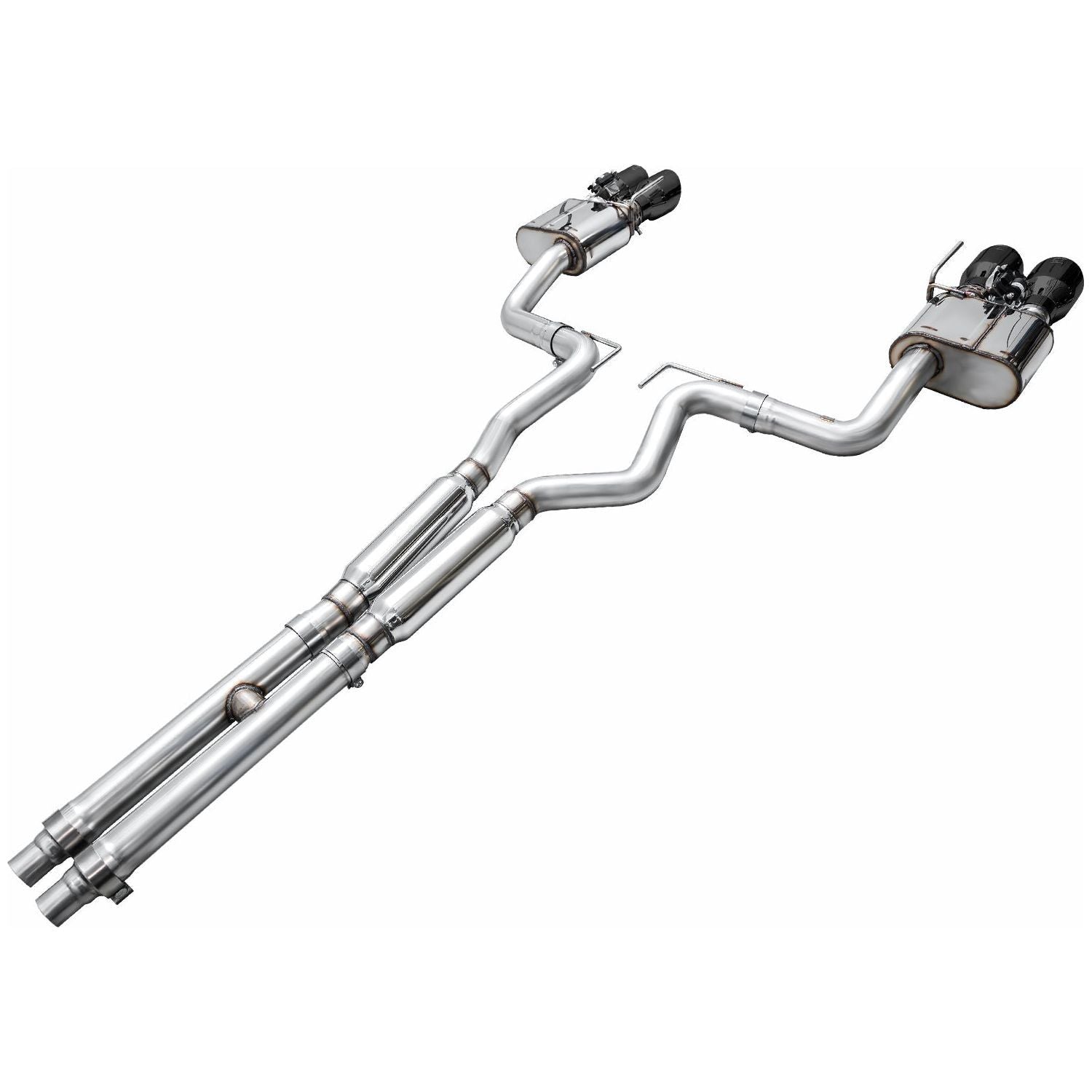 AWE 2024 Ford Mustang GT Fastback S650 RWD SwitchPath Catback Exhaust w/ Quad Diamond Black Tips NP Motorsports