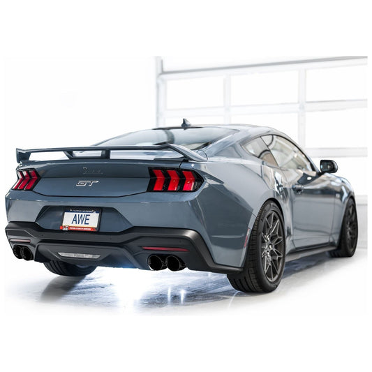 AWE 2024 Ford Mustang GT Fastback S650 RWD SwitchPath Catback Exhaust w/ Quad Diamond Black Tips NP Motorsports