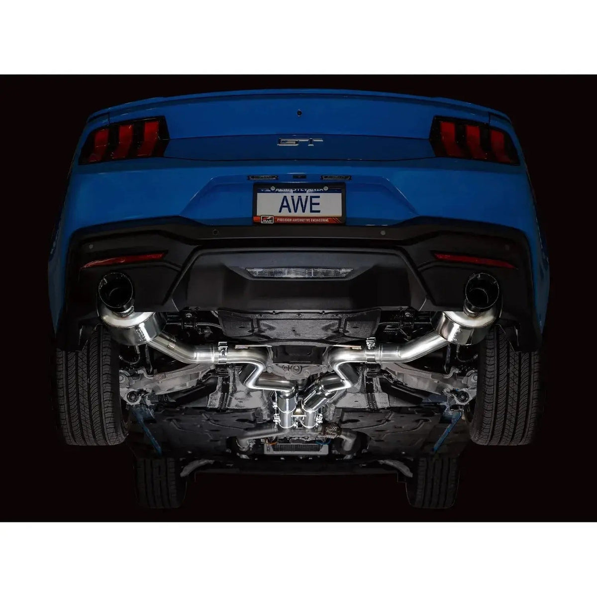 AWE 2024 Ford Mustang GT Fastback S650 RWD Touring Catback Exhaust w/ Dual Diamond Black Tips - Get it from Bo