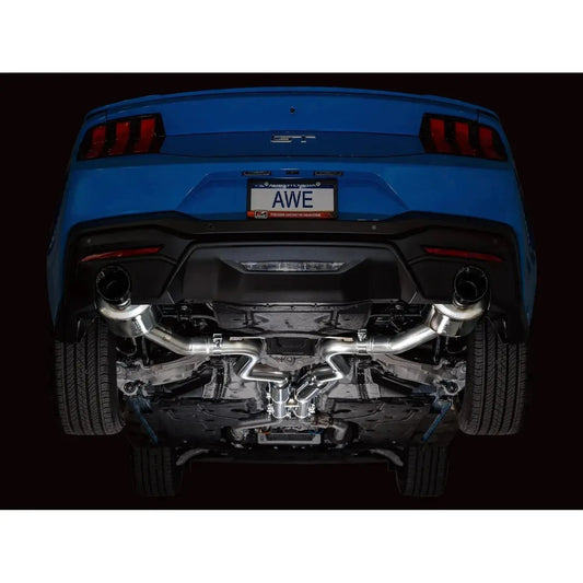 AWE 2024 Ford Mustang GT Fastback S650 RWD Touring Catback Exhaust w/ Dual Diamond Black Tips - Get it from Bo