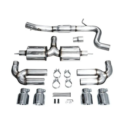 AWE 22-24 Audi 8Y S3 Touring Edition Exhaust - Chrome Silver Tips - Get it from Bo