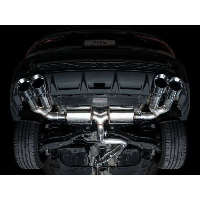 AWE 22-24 Audi 8Y S3 Touring Edition Exhaust - Chrome Silver Tips - Get it from Bo