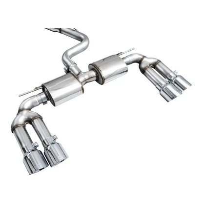 AWE 22-24 Audi 8Y S3 Touring Edition Exhaust - Chrome Silver Tips - Get it from Bo