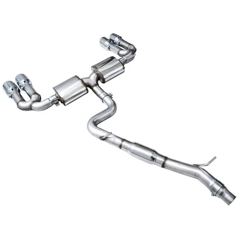 AWE 22-24 Audi 8Y S3 Touring Edition Exhaust - Chrome Silver Tips - Get it from Bo
