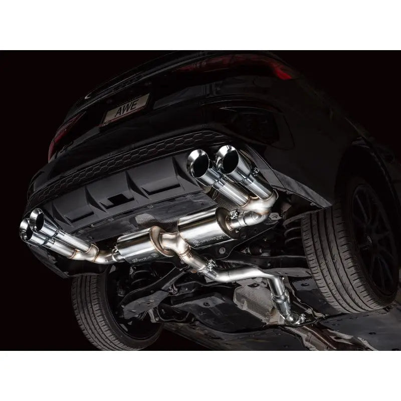 AWE 22-24 Audi 8Y S3 Touring Edition Exhaust - Chrome Silver Tips - Get it from Bo