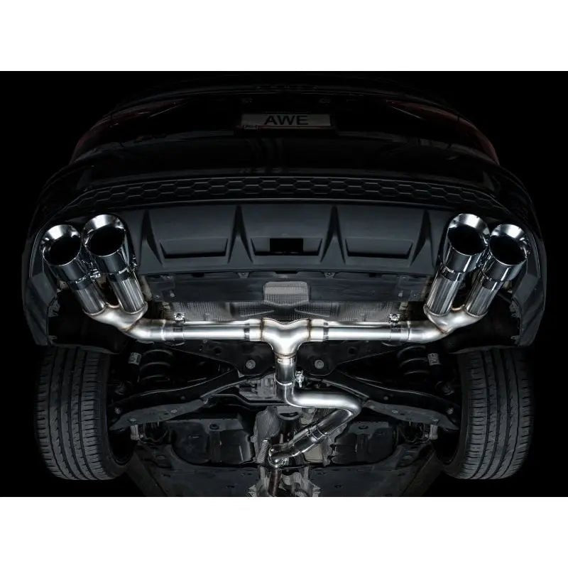 AWE 22-24 Audi 8Y S3 Track Edition Exhaust - Chrome Silver Tips - Get it from Bo
