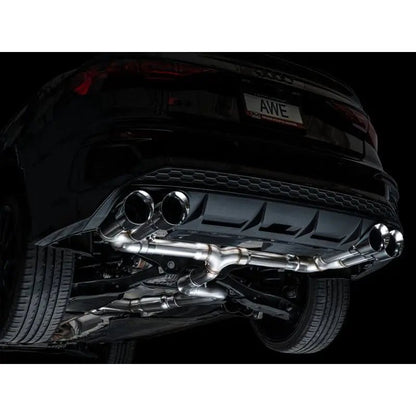 AWE 22-24 Audi 8Y S3 Track Edition Exhaust - Chrome Silver Tips - Get it from Bo