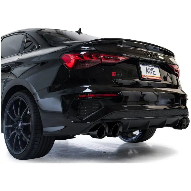 AWE 22-24 Audi 8Y S3 Track Edition Exhaust - Diamond Black Tips - Get it from Bo