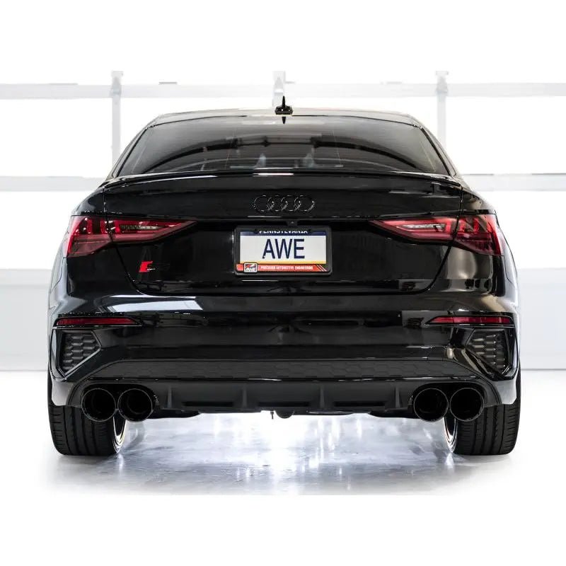 AWE 22-24 Audi 8Y S3 Track Edition Exhaust - Diamond Black Tips - Get it from Bo