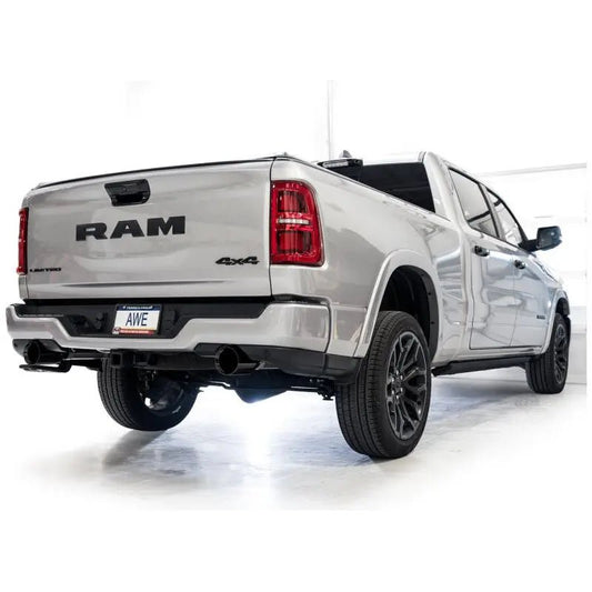 AWE 25+ RAM 1500 3.0TT 0FG Catback Touring Exhaust - Diamond Black Tips - Get it from Bo