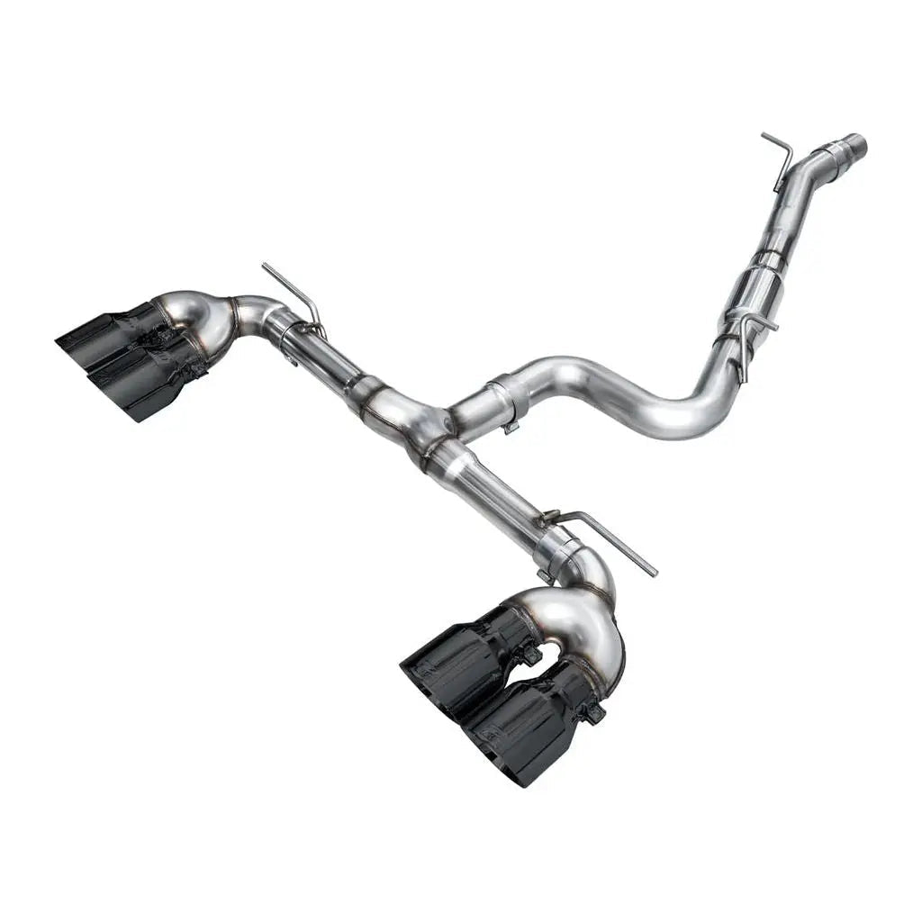 AWE MK8 Volkswagen Golf R 3in Track Edition Quad Exhaust - Diamond Black Tips - Get it from Bo