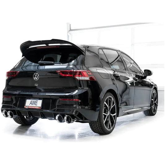 AWE MK8 Volkswagen Golf R Touring Edition Exhaust - Chrome Silver Tips - Get it from Bo