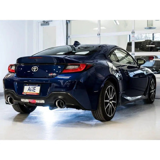 AWE Subaru BRZ/ Toyota GR86/ Toyota 86 Touring Edition Cat-Back Exhaust- Chrome Silver Tips - Get it from Bo