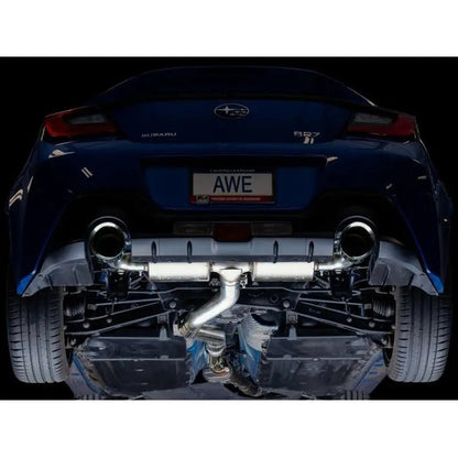AWE Subaru BRZ/ Toyota GR86/ Toyota 86 Touring Edition Cat-Back Exhaust- Chrome Silver Tips - Get it from Bo