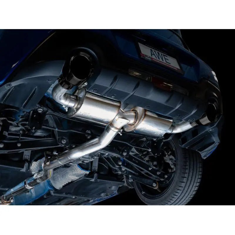 AWE Subaru BRZ/ Toyota GR86/ Toyota 86 Touring Edition Cat-Back Exhaust- Diamond Black Tips - Get it from Bo