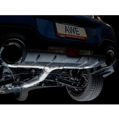 AWE Subaru BRZ / Toyota GR86 / Toyota 86 Track Edition Cat-Back Exhaust- Diamond Black Tips NP Motorsports