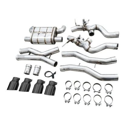 AWE SwitchPath Catback Exhaust for BMW G8X M3/M4 - Diamond Black Tips - Get it from Bo