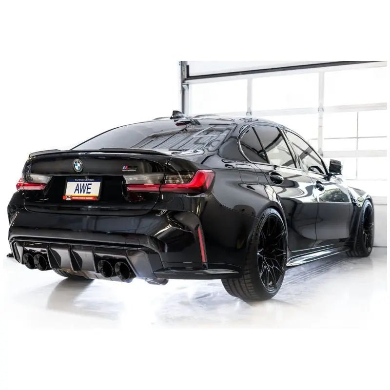 AWE SwitchPath Catback Exhaust for BMW G8X M3/M4 - Diamond Black Tips - Get it from Bo
