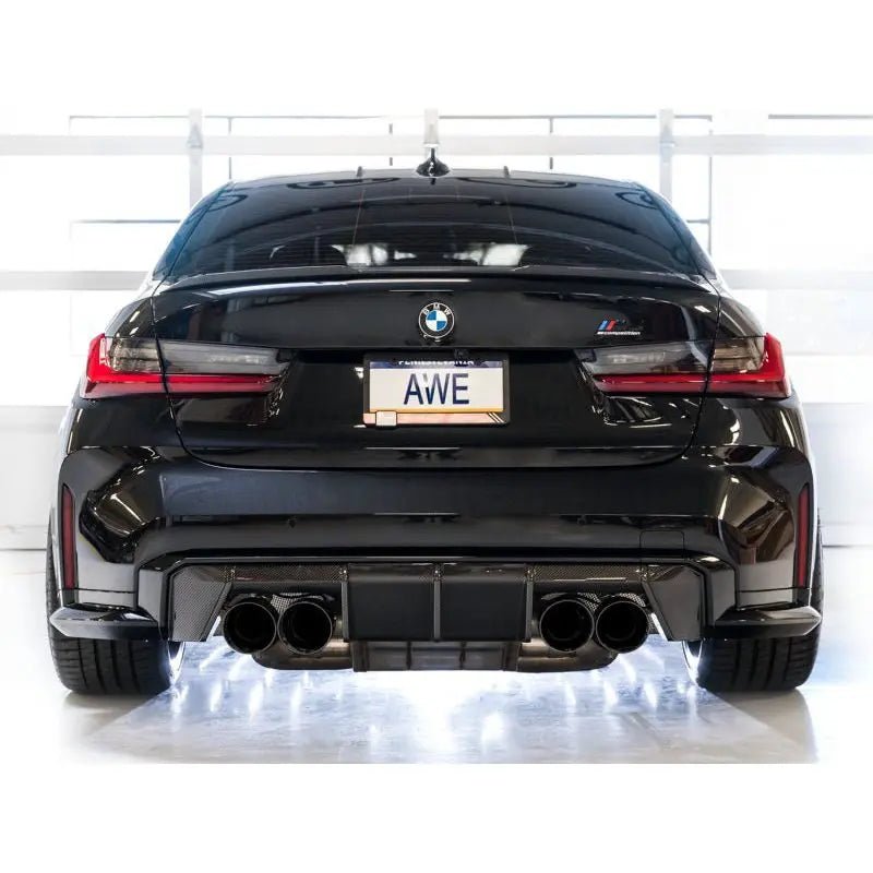 AWE SwitchPath Catback Exhaust for BMW G8X M3/M4 - Diamond Black Tips - Get it from Bo