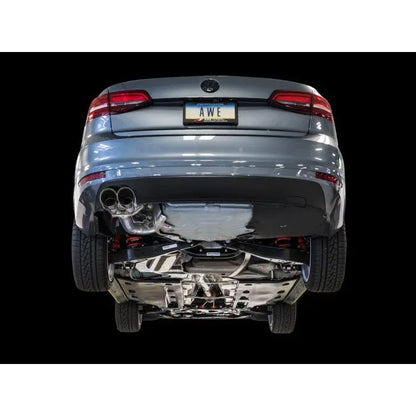 AWE Tuning 09-14 Volkswagen Jetta Mk6 1.4T Track Edition Exhaust - Chrome Silver Tips NP Motorsports